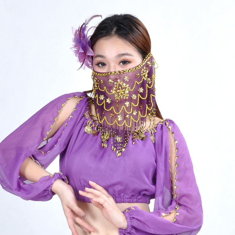Voile de danse du ventre pour femmes, Tribal indien pour femmes, accessoires de danse du ventre, la vente de différentes couleurs, 9 couleurs
