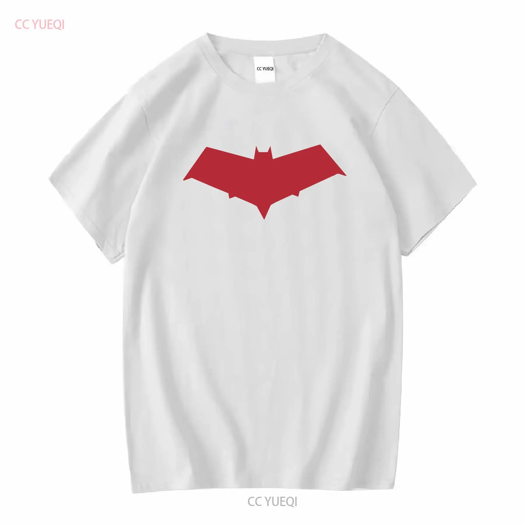 T-shirt unisexe noir à manches longues ou courtes, motif Hood Symbol Jason Todd, style vintage délavé, légèrement respirant, décontracté, tailles S-5XL