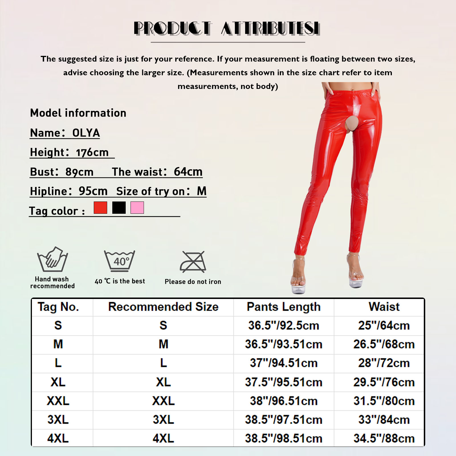 Pantalon crayon en cuir verni pour femmes, Sexy, sans entrejambe, taille haute, ceinture élastique, collants brillants, Leggings pour Lingerie, pyjama sale