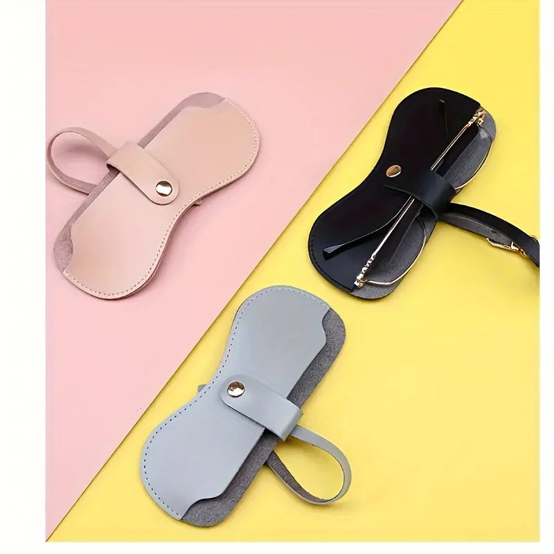 Sac à lunettes de soleil en cuir souple-étui à lunettes en cuir support Portable mince pochette pour lunettes de soleil étui à lunettes