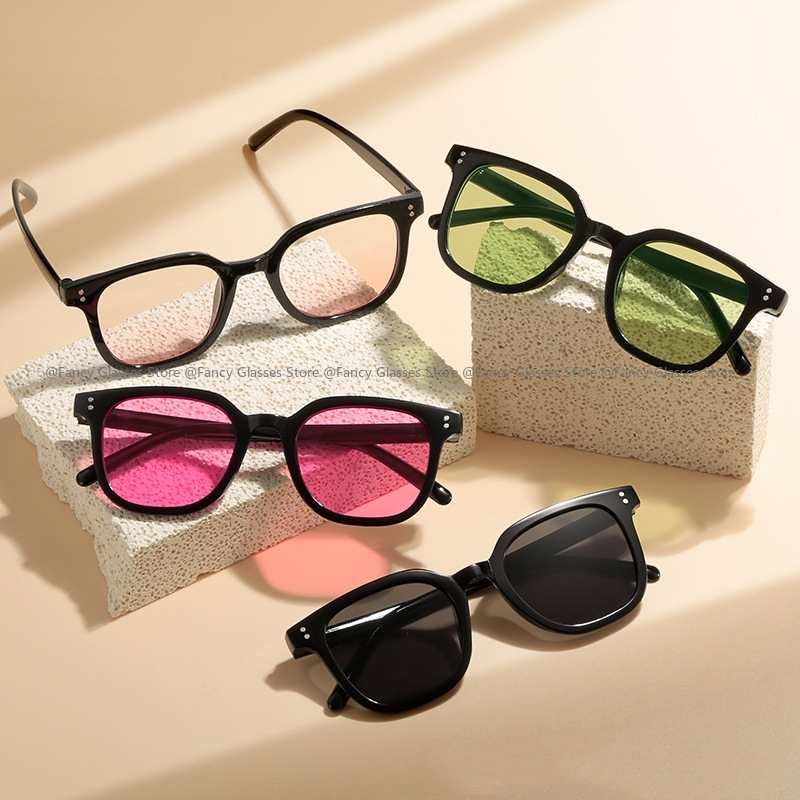 Vintage Ins Style lunettes de soleil pour femmes hommes voyage vacances UV400 lunettes dames carré à la mode Blush lentille lunettes de soleil