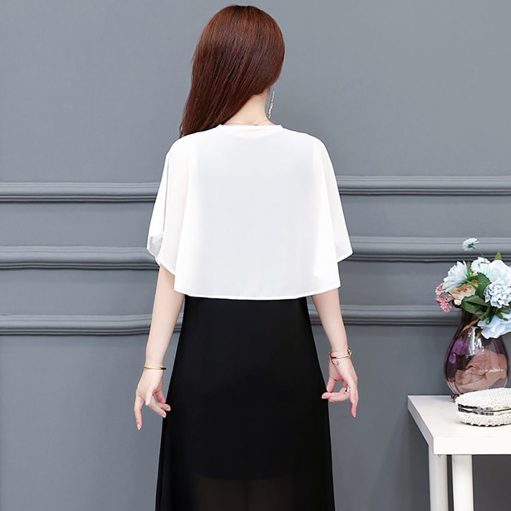 Vêtements d'extérieur courts en mousseline de soie pour femmes, châle de protection solaire, veste fine en dentelle Everak, vêtements de printemps d'été