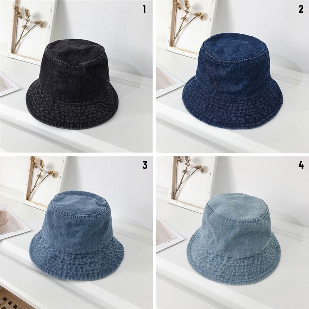Chapeau de plage en coton unisexe, chapeau ander, tissu denim, bonnet de soleil en plein air, chapeau de bain Suffolk, chapeaux d'été pour femmes, chapeau E27