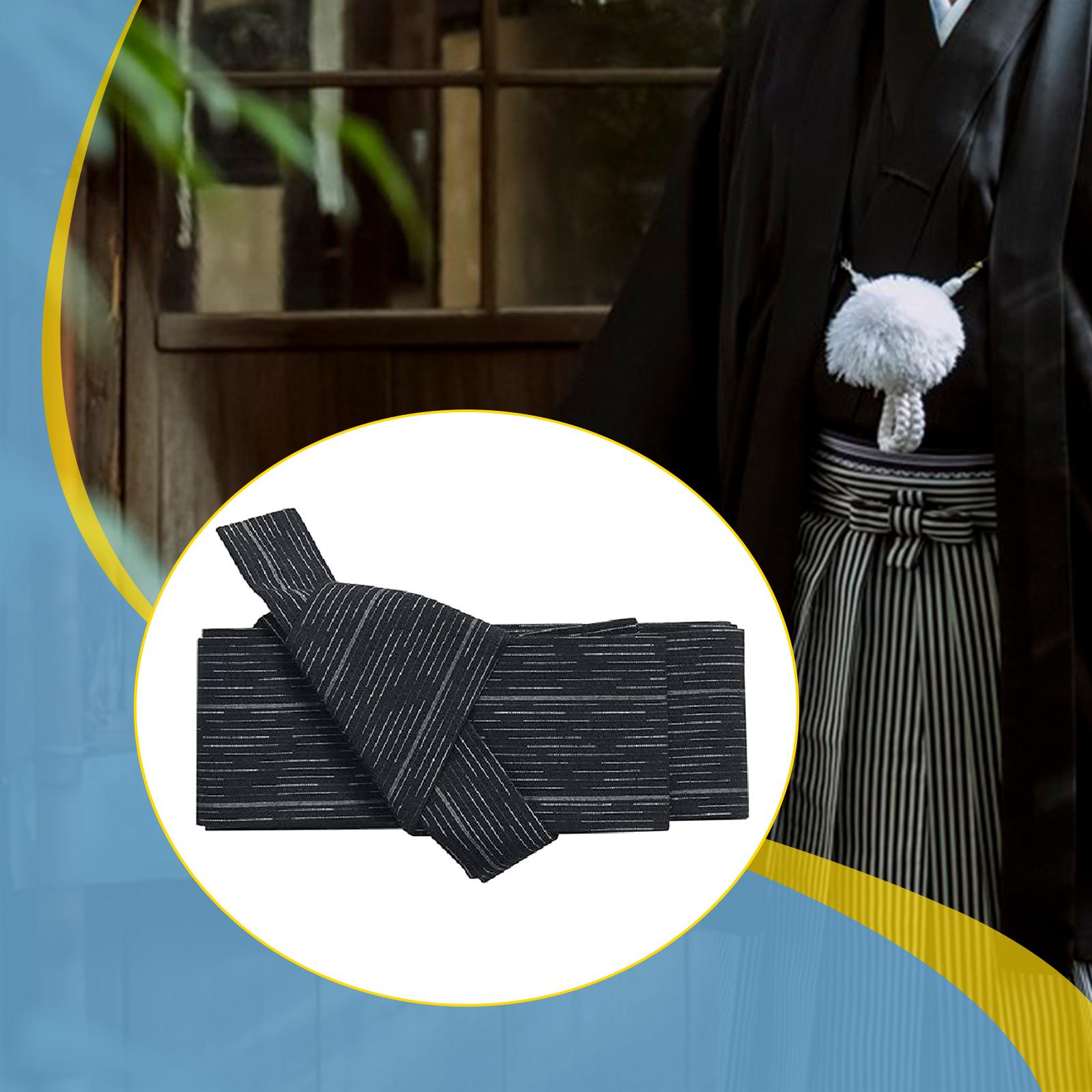 Ceinture Kimono Obi pour hommes, ceinture confortable en Polyester, Portable, traditionnelle