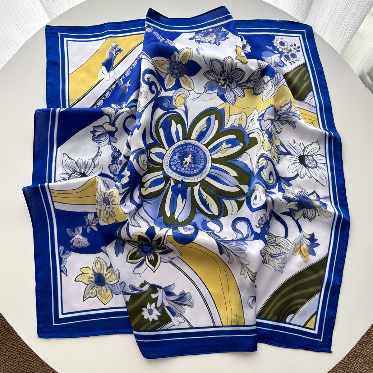Nouveau Foulard Carré en Soie Imprimée pour Femme, Bandana, Bandeau, Écharpe de Cou, Accessoire Cheveux 2026
