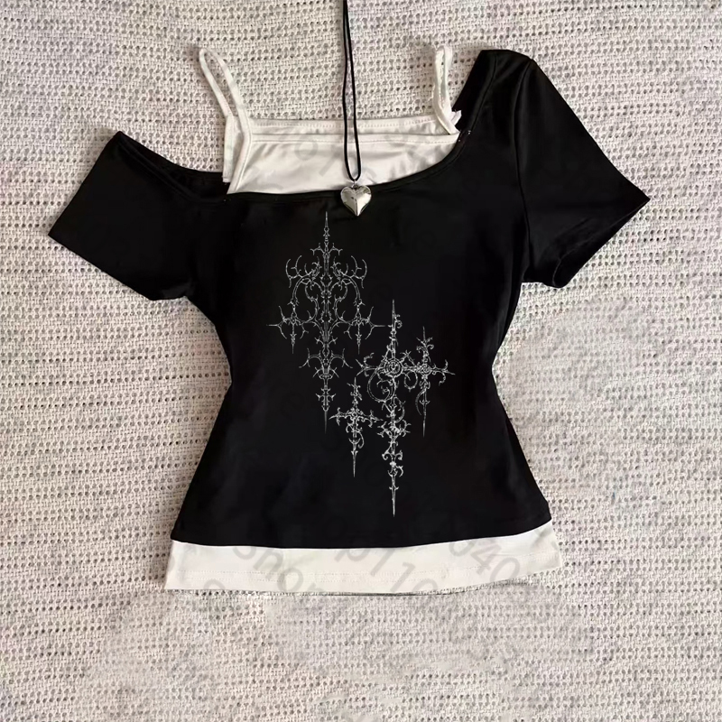 Vêtements Vintage des années 90 pour femmes, T-shirts graphiques Y2k, haut pour femmes, T-shirts graphiques Kpop, T-shirts gothiques pour femmes, recadrés Emo