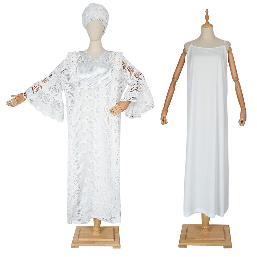 Robes africaines élégantes pour femmes musulmanes mode Boubou Abayas Robe Dashiki Ankara dentelle tenues Robe de soirée caftan Robe Maxi
