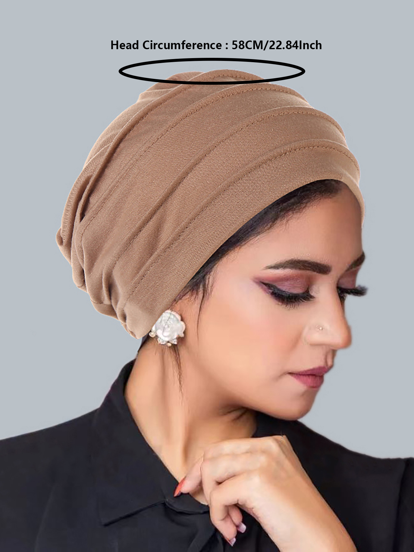 Musulman froissé Turban casquette couleur unie femmes Hijabs islamique chimio casquette foulard dames tête enveloppement couverture Hijab écharpe