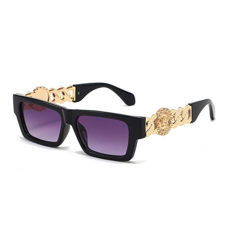 Nouvelles lunettes de soleil carrées pour femmes, mode rétro, monture surdimensionnée, protection UV400, lunettes de soleil tendance, décontractées, chics, de créateur
