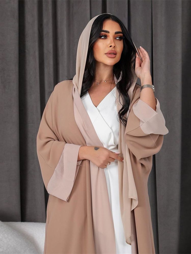 Abaya-Kimono Musulman Blanc pour Femme, Robe Longue, Kaftan, Islam Arabe, Jalabiya, Dubaï, Turquie, Ramadan