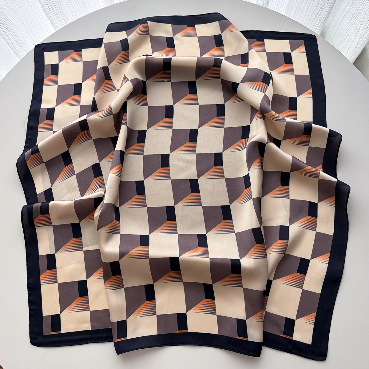 Nouveau Foulard Imprimé en Soie Imitation pour Femme, Carré, Bandana, Bandeau, Écharpe de Cou, Bandeaux pour Cheveux 2026