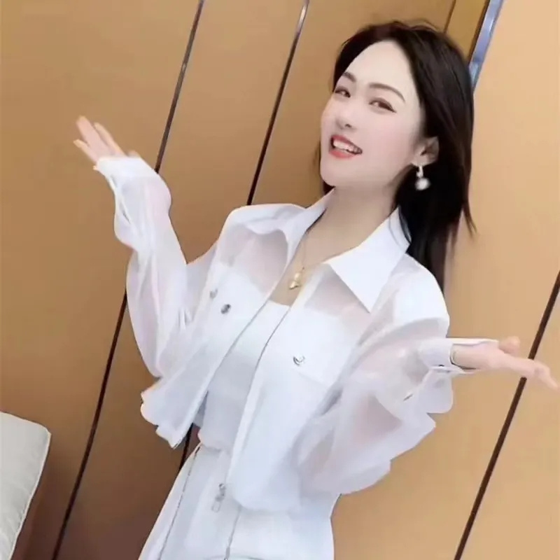 Vêtements de protection solaire pour femmes, nouvelle mode d'été, léger, luxe, fin, respirant, fermeture éclair, décontracté, Joker, manteau court à manches longues