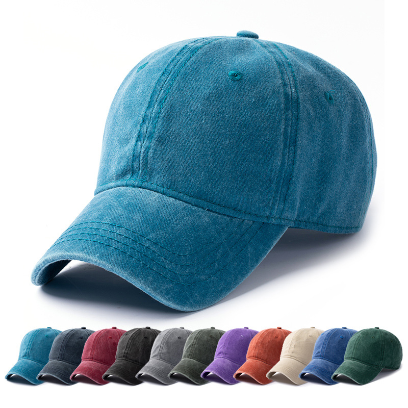 Casquette de Baseball Vintage non structurée pour hommes et femmes, 53-56cm, 56-59cm, 60-63cm, casquette réglable en coton lavé pour grandes/petits têtes et enfants