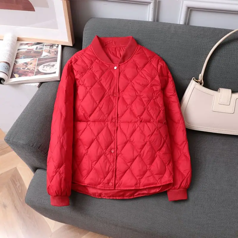 Nouvelle Mode 2026 – Doudoune Courte Ultra Légère en Coton pour Femme – Veste Matelassée Simple Boutonnage en Coton pour l'Automne