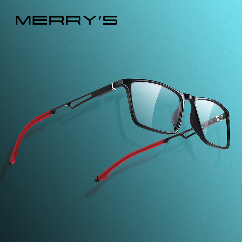 MERRYS DESIGN hommes Sport lunettes cadre myopie Prescription lunettes TR90 cadre aluminium Temple avec jambes en Silicone S2270