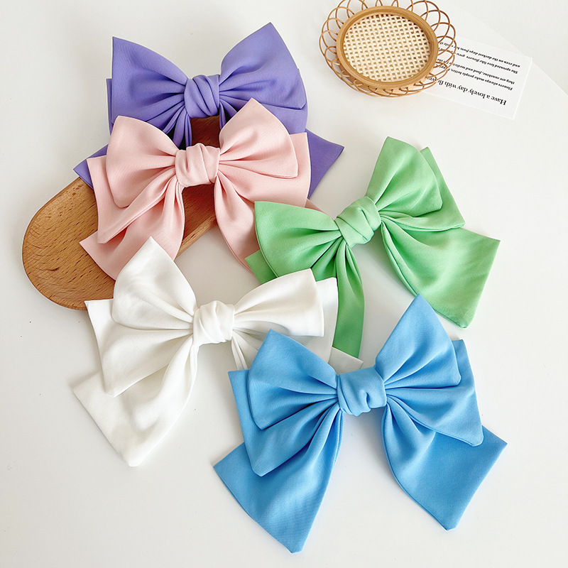 Barrettes en Satin avec Nministériels d de Perles pour Femme et Fille, Chouchou pour Cheveux, Ruban de Printemps, Bande de Sauna, Queue de Cheval, Vêtements de Sauna, Accessoires Capillaires, Nouvelle Mode