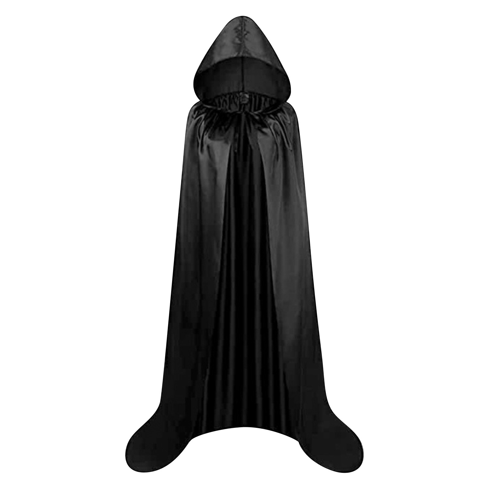 Cape d'Halloween à Capuche pour Homme et Femme Adulte, Costume de ixde Mort, Longue, Disponible en Or, Argent, Rouge, Noir