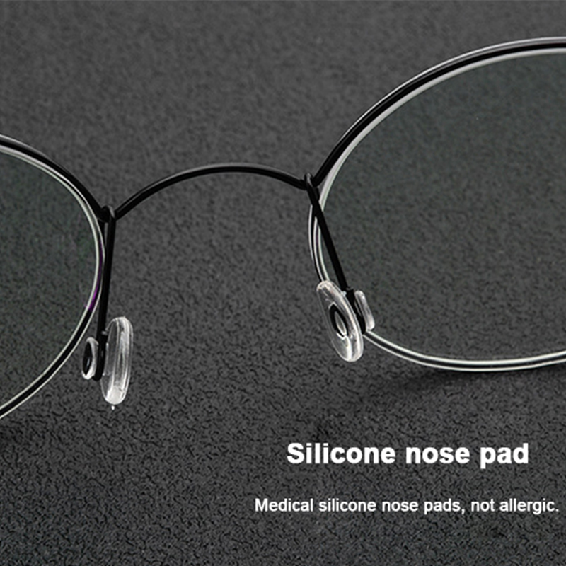 Danemark marque Reproduction β titane alliage cadre sans vis conception femmes hommes lunettes rondes ovale millionnaire lunettes de coréen