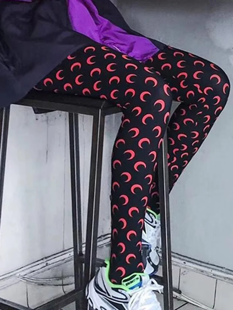 Combinaison élastique imprimée à la mode pour femmes, leggings d'été décontractés, sans couture, assiste, minces, taille haute, nouveau
