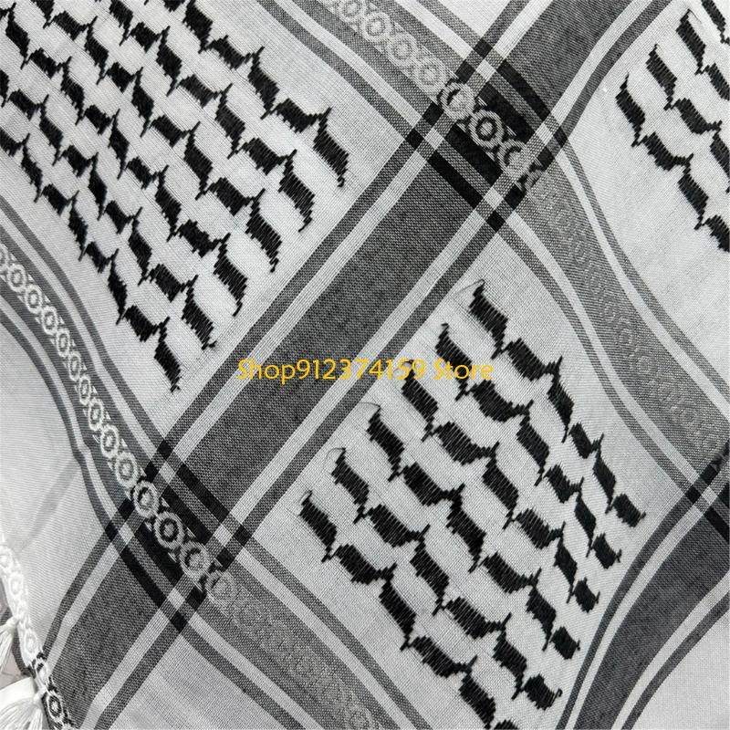 G5ae confortable Arafat Headscarf kffiyeh foulard pour les hommes à usage quotidien événement culturel