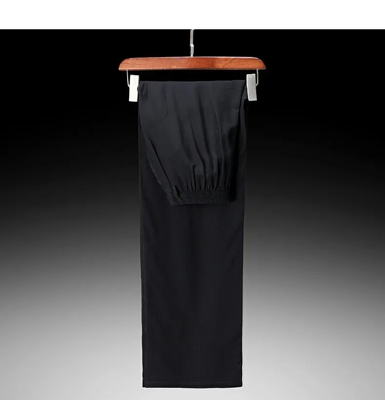 Mulberry Real InjfjMen-Vêtements d'été pour hommes, pantalons taille moyenne, pantalons droits à taille élastique, 100%
