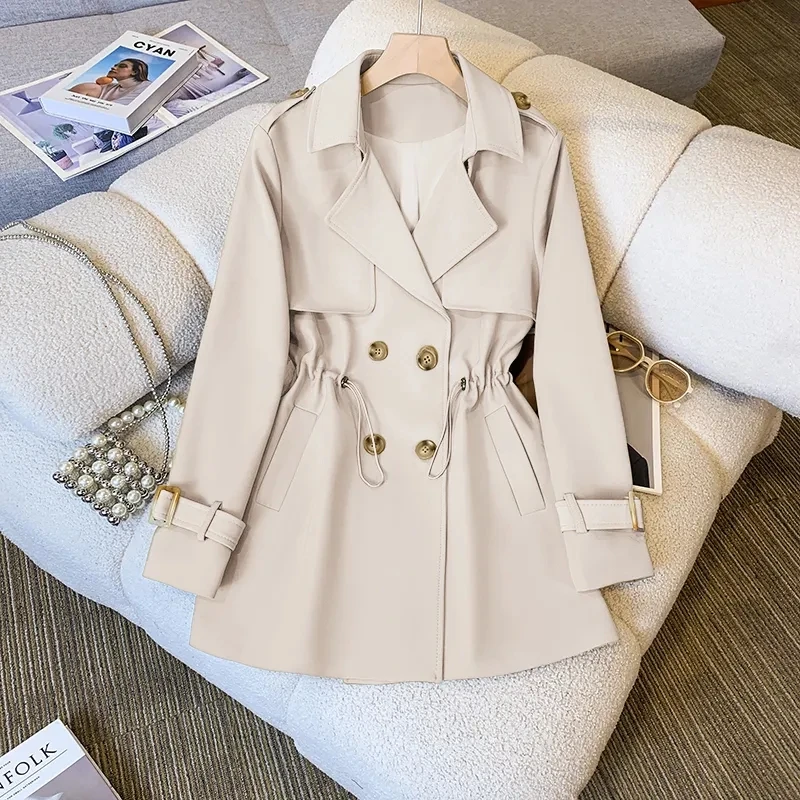 Nouvelle mode coupe-vent décontracté Version coréenne du Long coupe-vent haut dames manteaux et vestes femmes Trench Coat pour les femmes