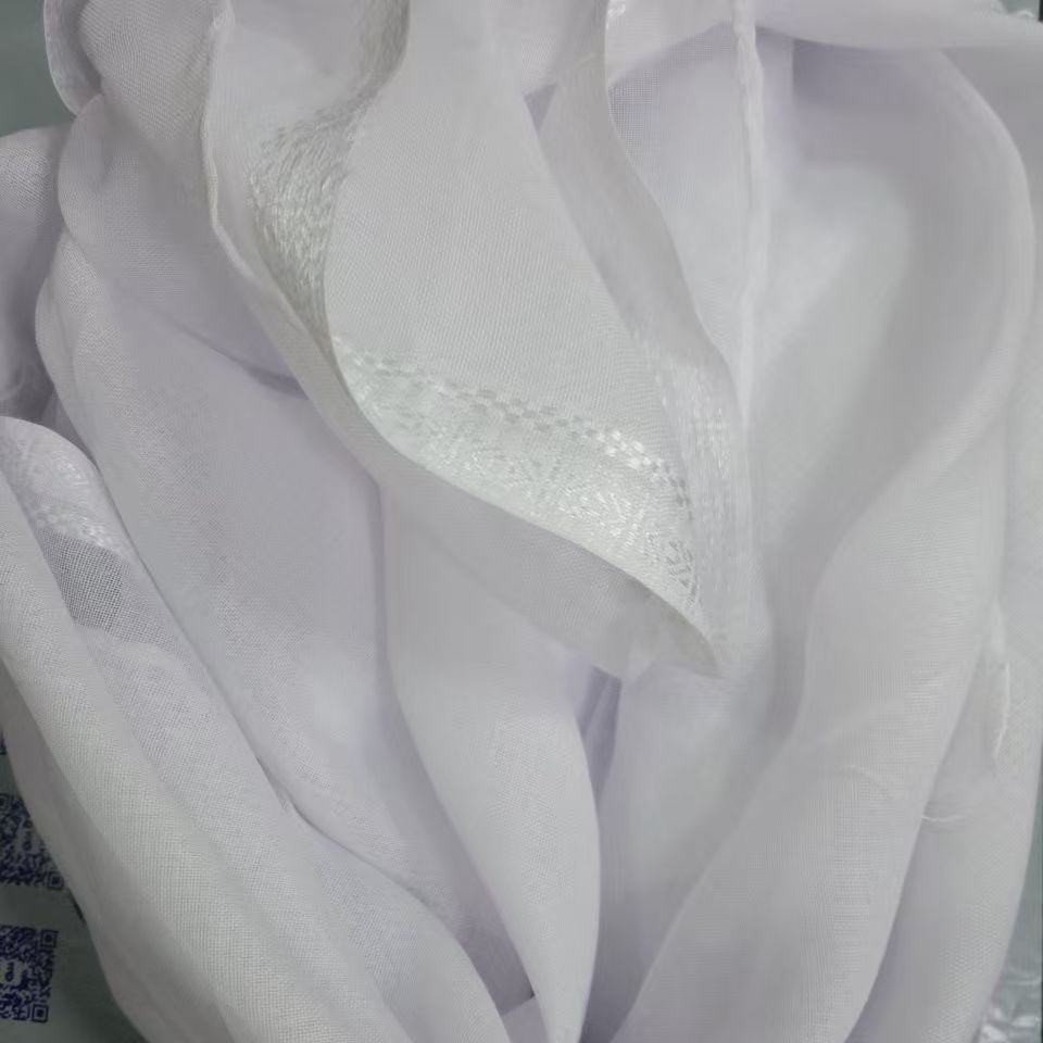 Foulard blanc musulman Hijabs pour hommes, léger, respirant, en coton doux, pour l'extérieur, Eid, Ramadan, prière, couvre-chef, fête dansante