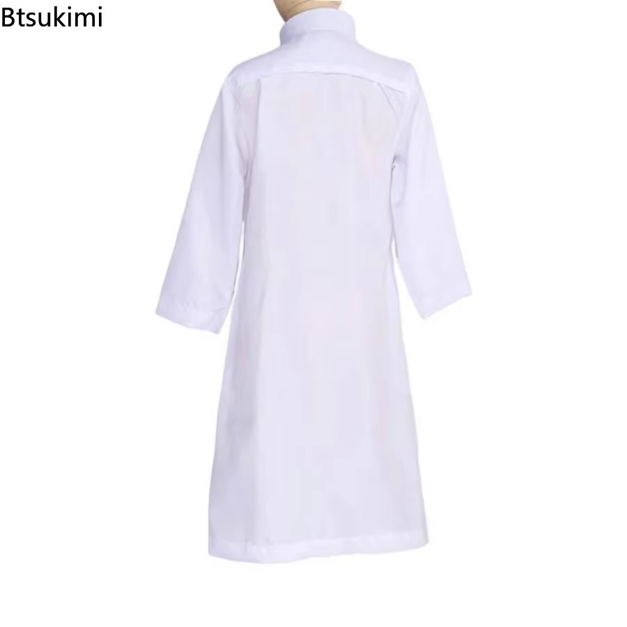 Robe musulmane pour enfants du Ramadan, Jubba Thobe, turquie, Kaftan blanc, islamique, dubaï, maroc, moyen-orient, Eid, Robe de prière pour enfants arabes