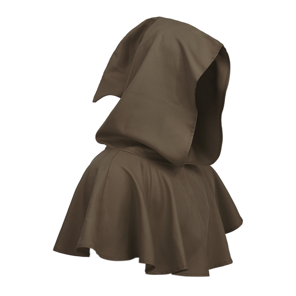 Costumes de Cosplay de moine médiéval, cape à capuche de magicien, frère, prêtre, Vampire, Robe courte pour adultes, unisexe, Capes fantaisie de fête d'halloween
