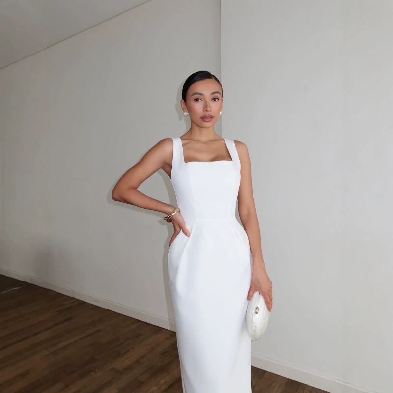 Ensemble élégant 2 pièces pour femme : Robe châle unie à manches courtes et taille ajustée, collection Printemps-Été 2026