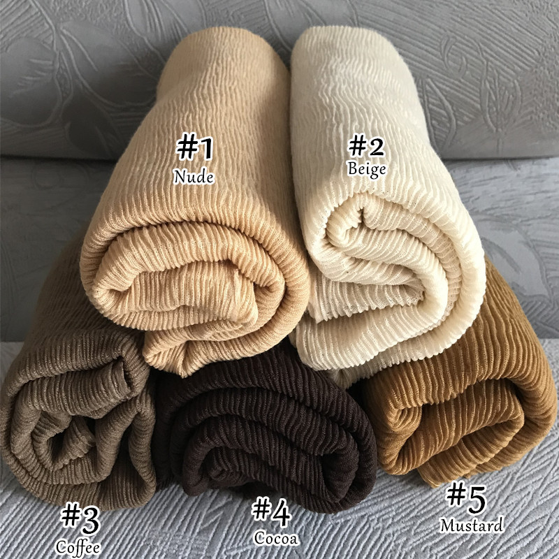 Foulard en coton froissé pour femmes, Hijab, solide, châles unis, bandeau musulman, magasin, nouvelle collection 2023