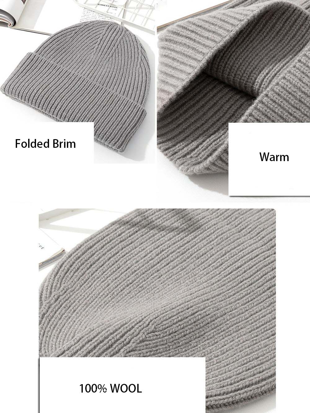Bonnets en laine pour femmes et hommes, Bonnet tricoté, chaud d'hiver