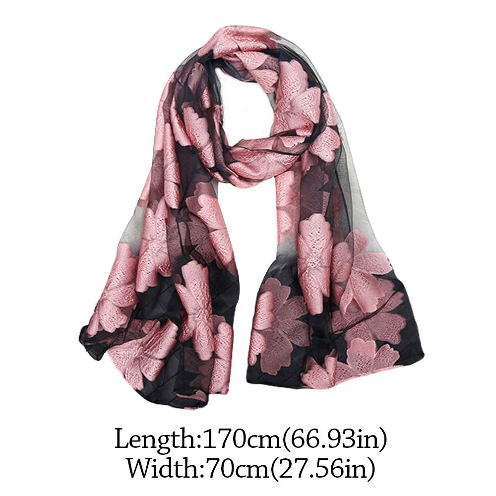 Écharpe d'été légère en soie, châle respirant en organza et gaze, bandana doux pour femme, châle en soie pashmina