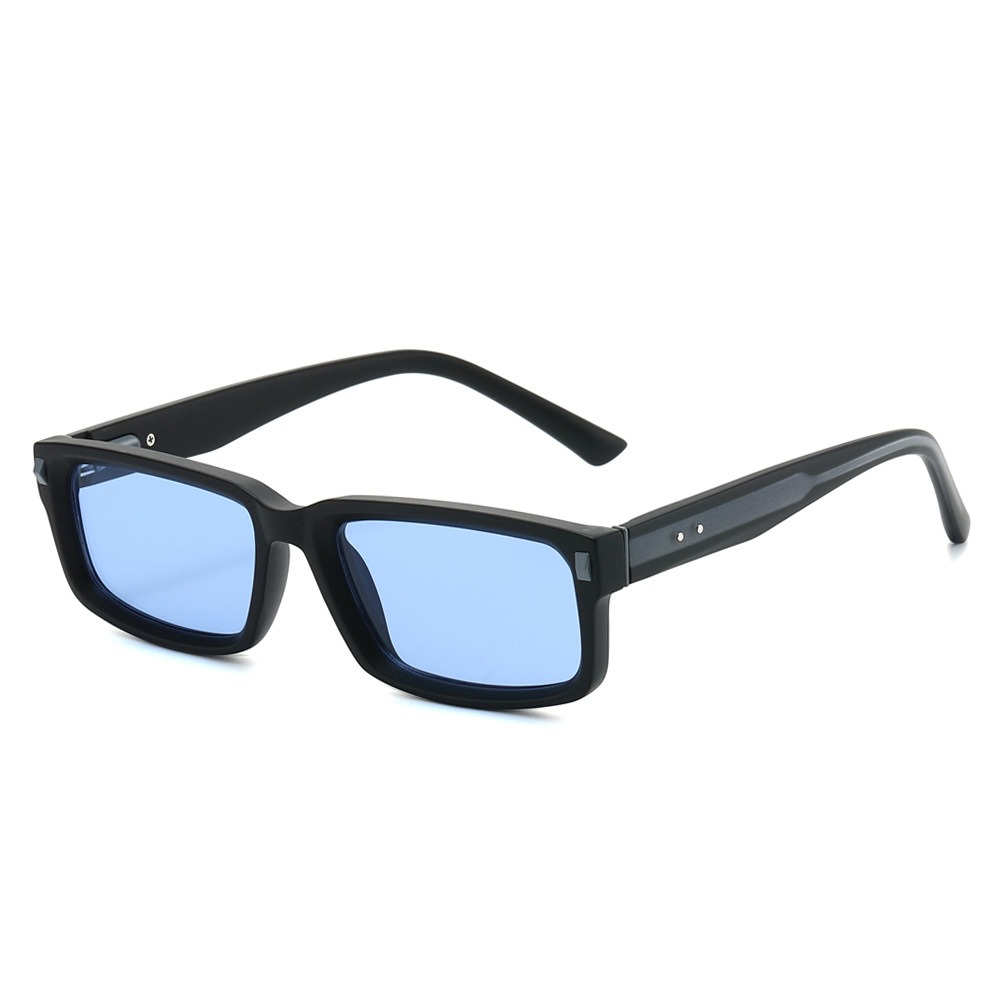 Lunettes de soleil carrées à la mode pour hommes et femmes, avec noyau en métal, UV400, marque de luxe, unisexes, pour voyage, randonnée, plage, pêche