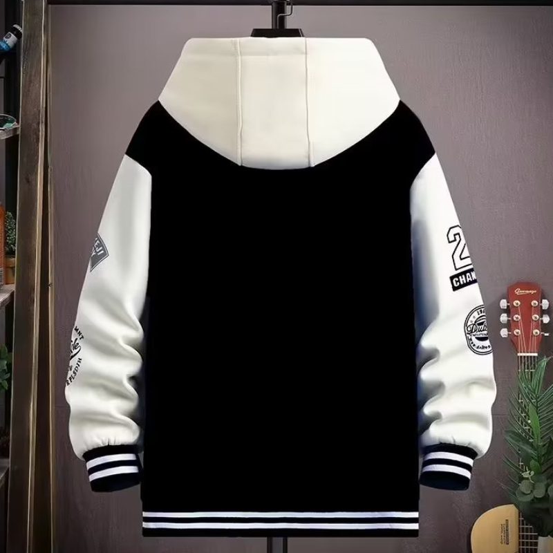 Maillot de Baseball à capuche pour hommes, veste coréenne décontractée à capuche, Harajuku, mode de rue, vêtements pour hommes, manteau de haute qualité, automne