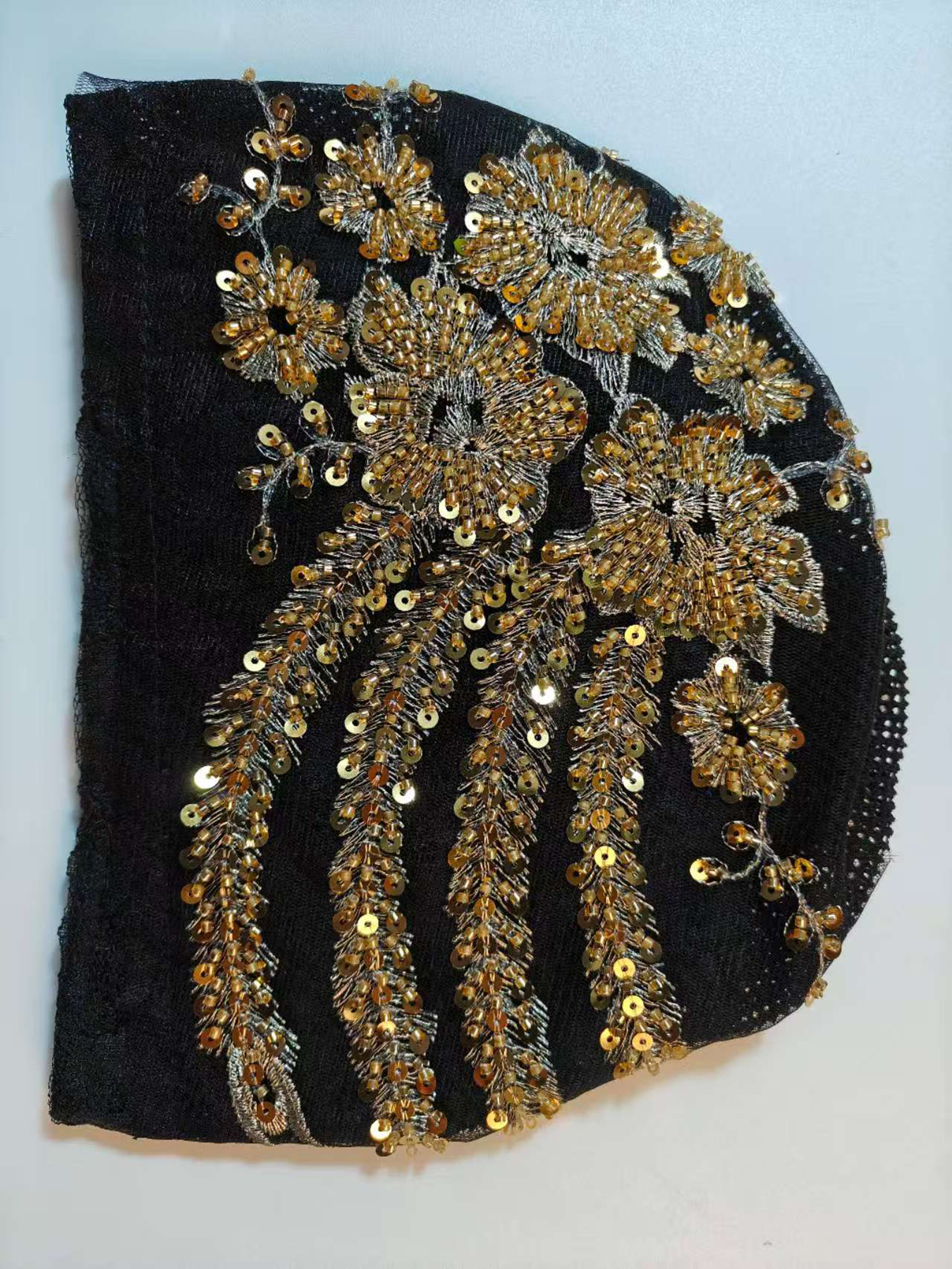 Africain femme enveloppement tête Bonnet musulman Turban chapeau dame tête enveloppes paillettes Luminescence perles plissé Turban casquette pour les femmes