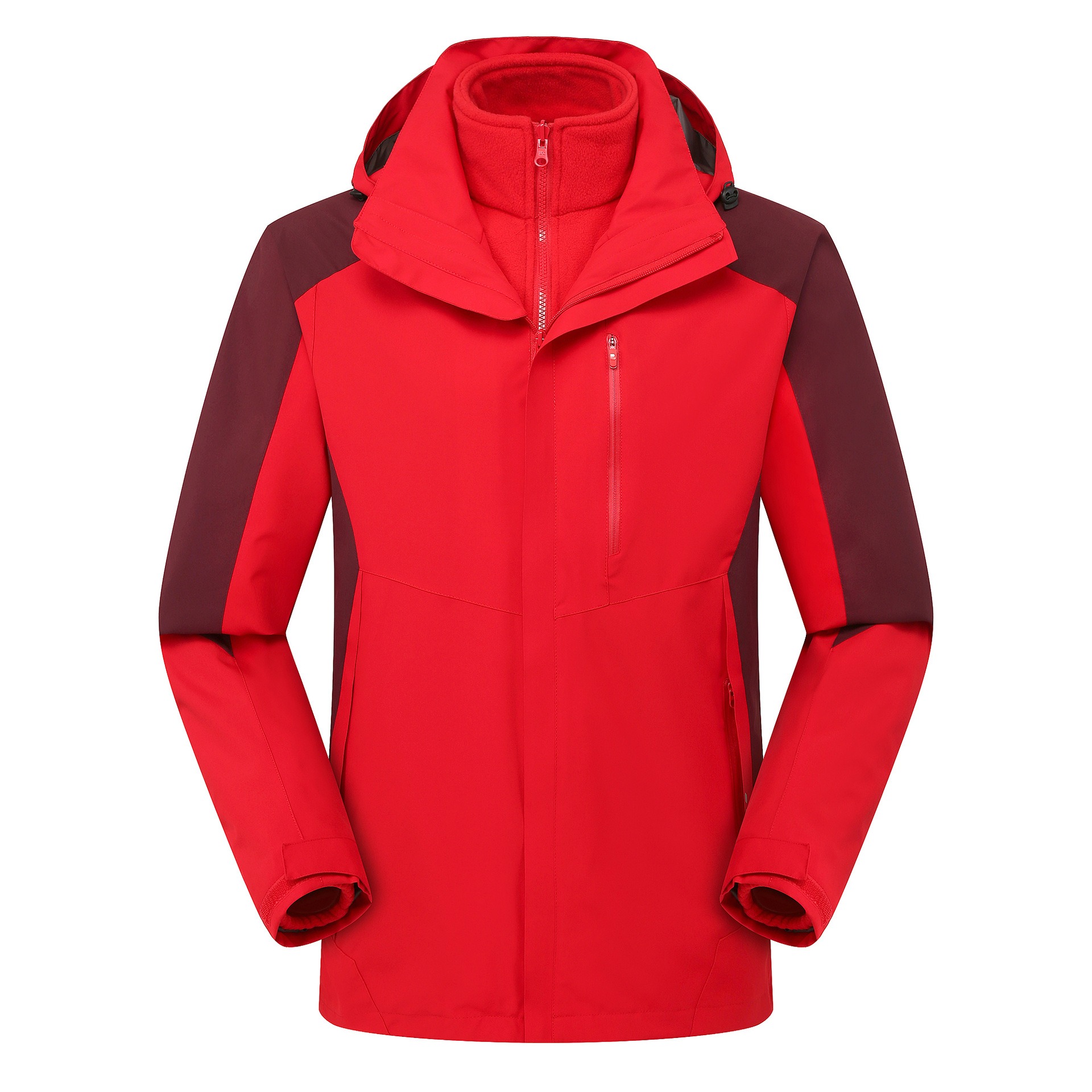 Nouveau manteau d'hiver d'extérieur, garde au chaud, veste 3 en 1 de loisirs, confortable, polyvalente, veste à capuche d'extérieur pour couple, veste coupe-vent, vêtements