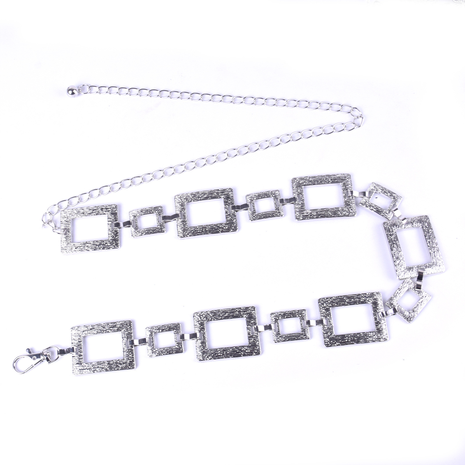 Ceinture pour femmes européennes et américaines, mode décontractée, chaîne métallique géométrique, chaîne de taille, accessoires pour robe