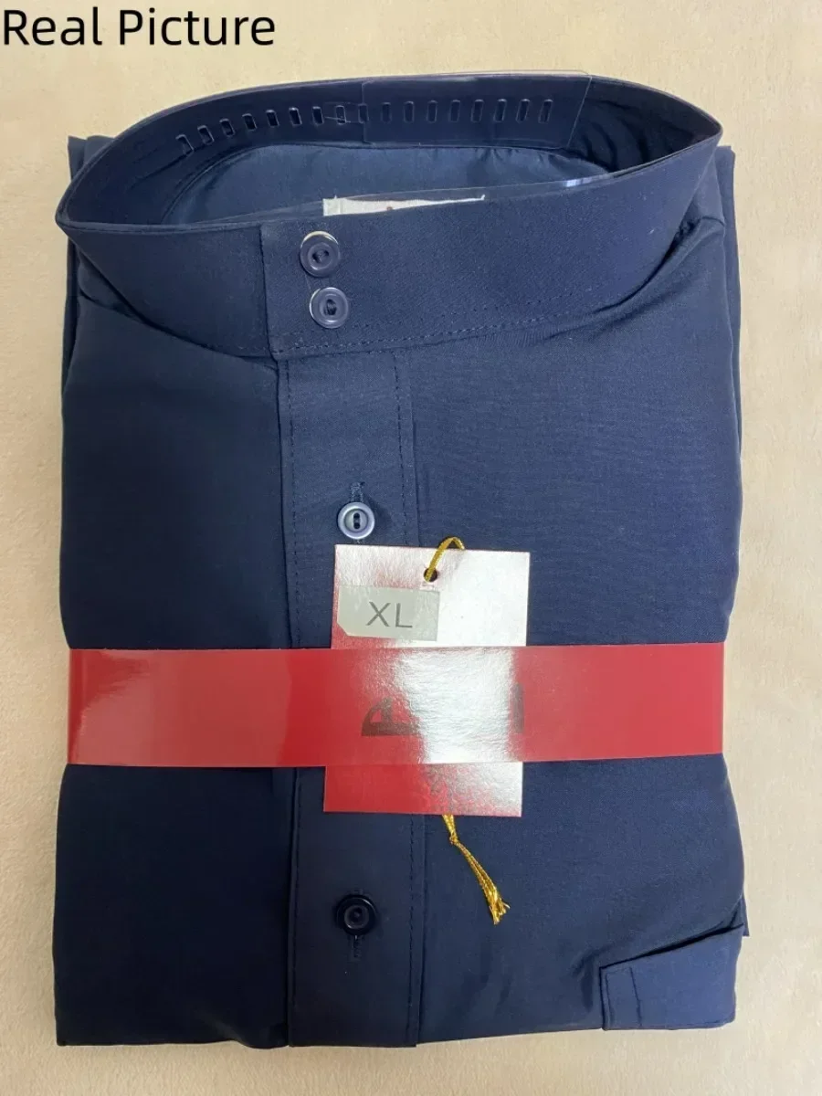 Nouveau 2026 musulman moyen-orient hommes à manches longues arabe col rond islamique couleur unie caftan Maxi dubaï Long Jubba Thobe Abaya vêtements