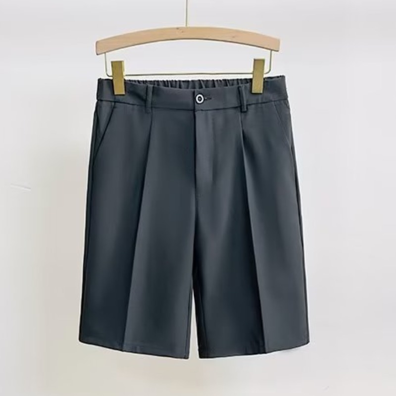 Short d'été à cinq points pour homme, tissu drapé, décontracté, mi-long, américains sauvage, blanc trempé, bermuda masculin