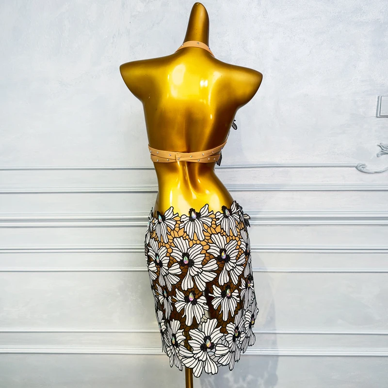 Vêtements de danse du ventre personnalisés pour femmes, dentelle de charbon AB avancée, pompon à paillettes, trempé financièrement, costume de phtalperformance du ventre