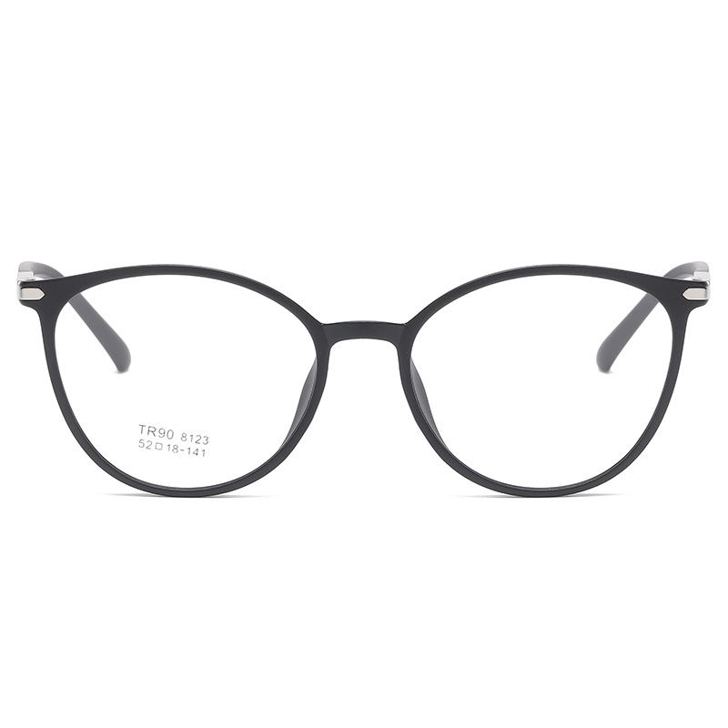 Lunettes rondes monture femme hommes lunettes rétro myopie montures optiques métal clair lentilles noir or lunettes Oculos 8123