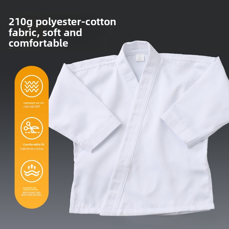 Uniforme d'arts martiaux pour adultes en coton et polyester, absorbant et respirant, vêtements d'entraînement spéciaux pour le karaté et autres sports