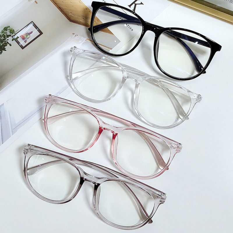 Lunettes transparentes pour myopie, verres de Prescription pour étudiant, myopie, fini noir-1.0 1.5 2.0 à 6.0