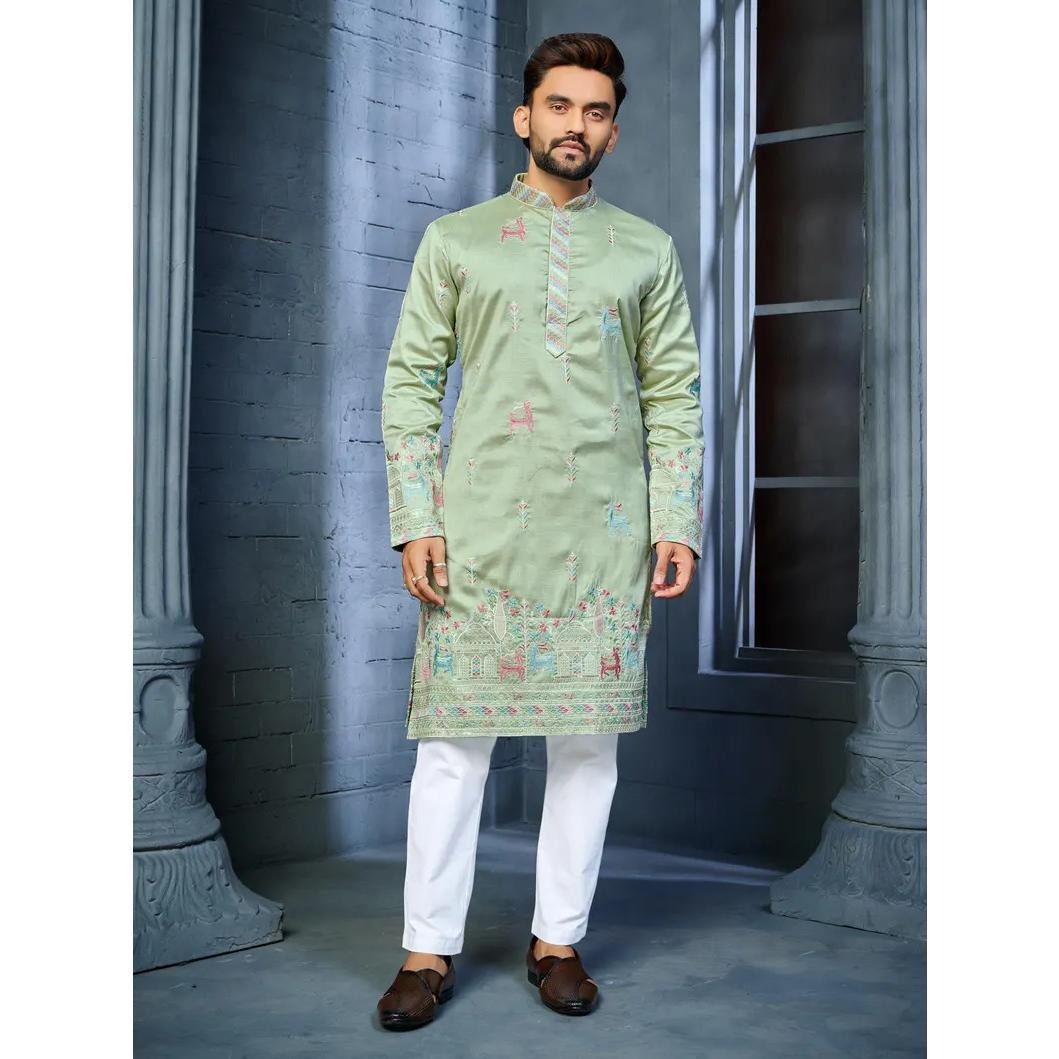 Caftan musulman Kurtta dubaï pour hommes, manches longues, Style ethnique, col montant, vêtements arabes, style National du moyen-orient