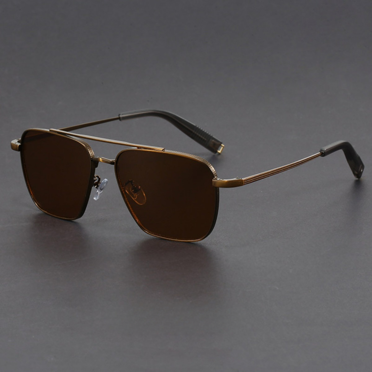 Lunettes de soleil rétro pour hommes, de marque, de haute qualité, avec monture en métal, lunettes de conduite protectrices, UV400