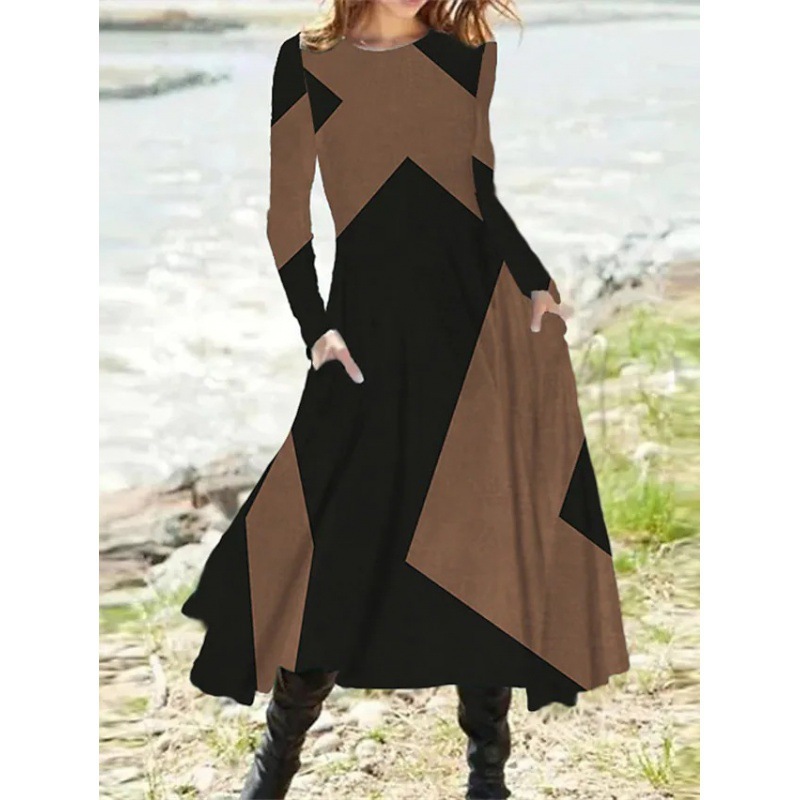 Robes pour femmes 2026 – Style ethnique décontracté, mode rétro, automne-hiver, manches longues, robes amples, vêtements pour femmes, vestidos
