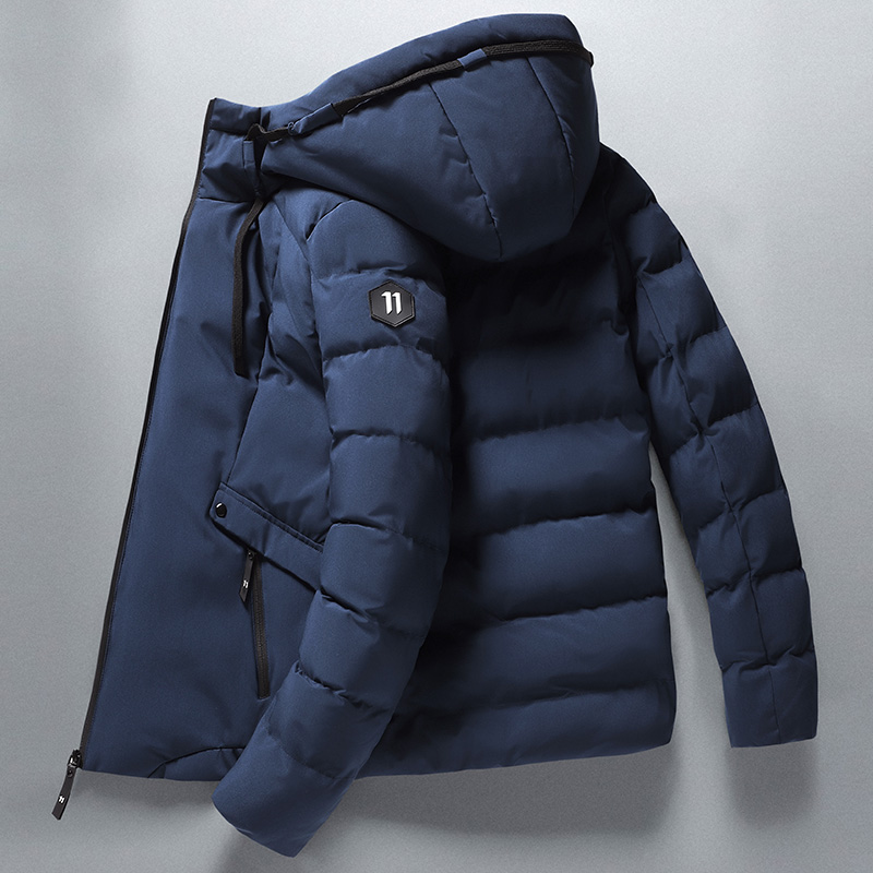 Hommes hiver veste à capuche coton rembourré Parka manteau hommes nouvelle mode vers le bas coton veste Style coréen décontracté hommes pardessus