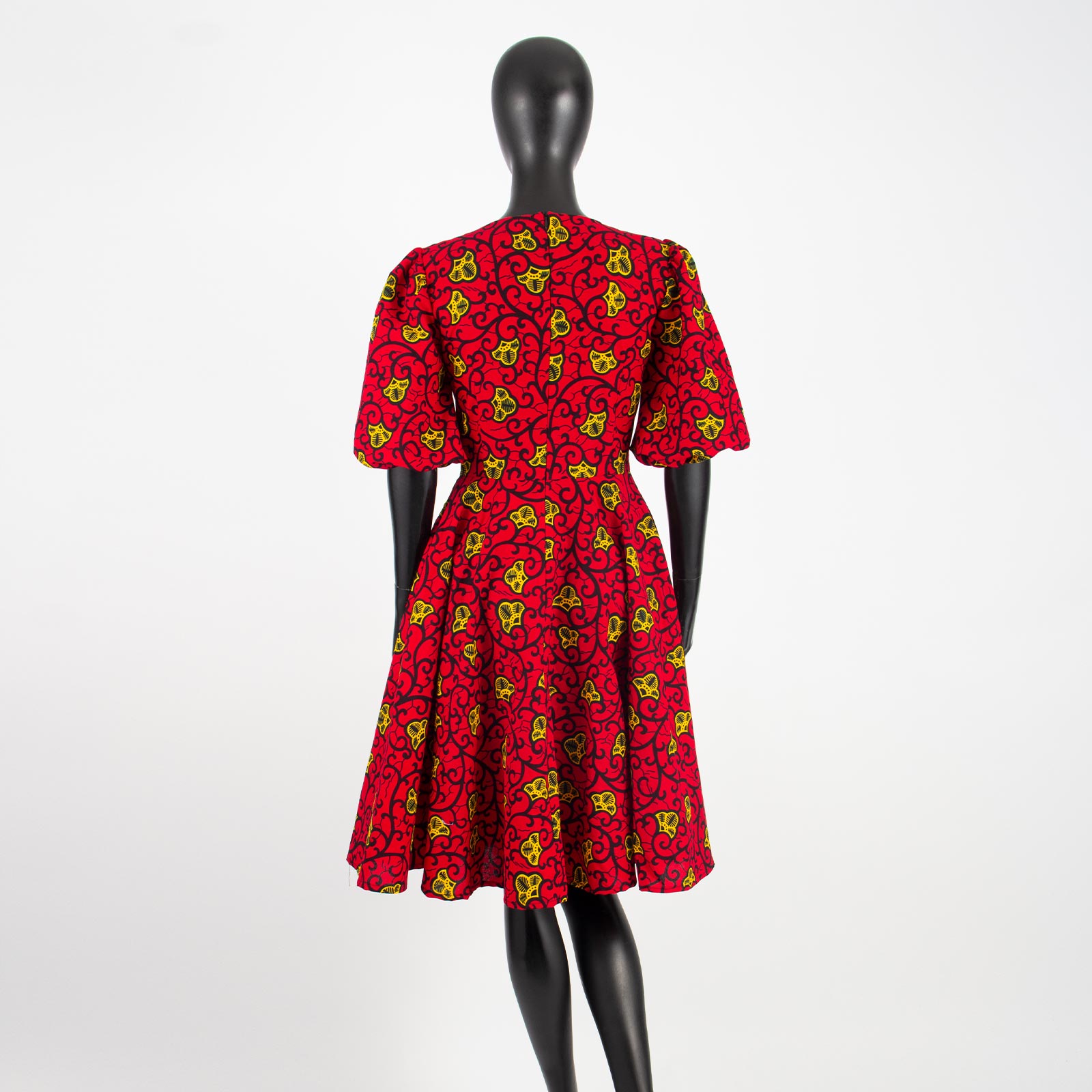 Vêtements Africains pour Femmes, Robe, Jupe, Manches Courtes, Bulle, Souffler le Genou, Mode Décontractée, Bazin, Riche, Ankara, Y2325085