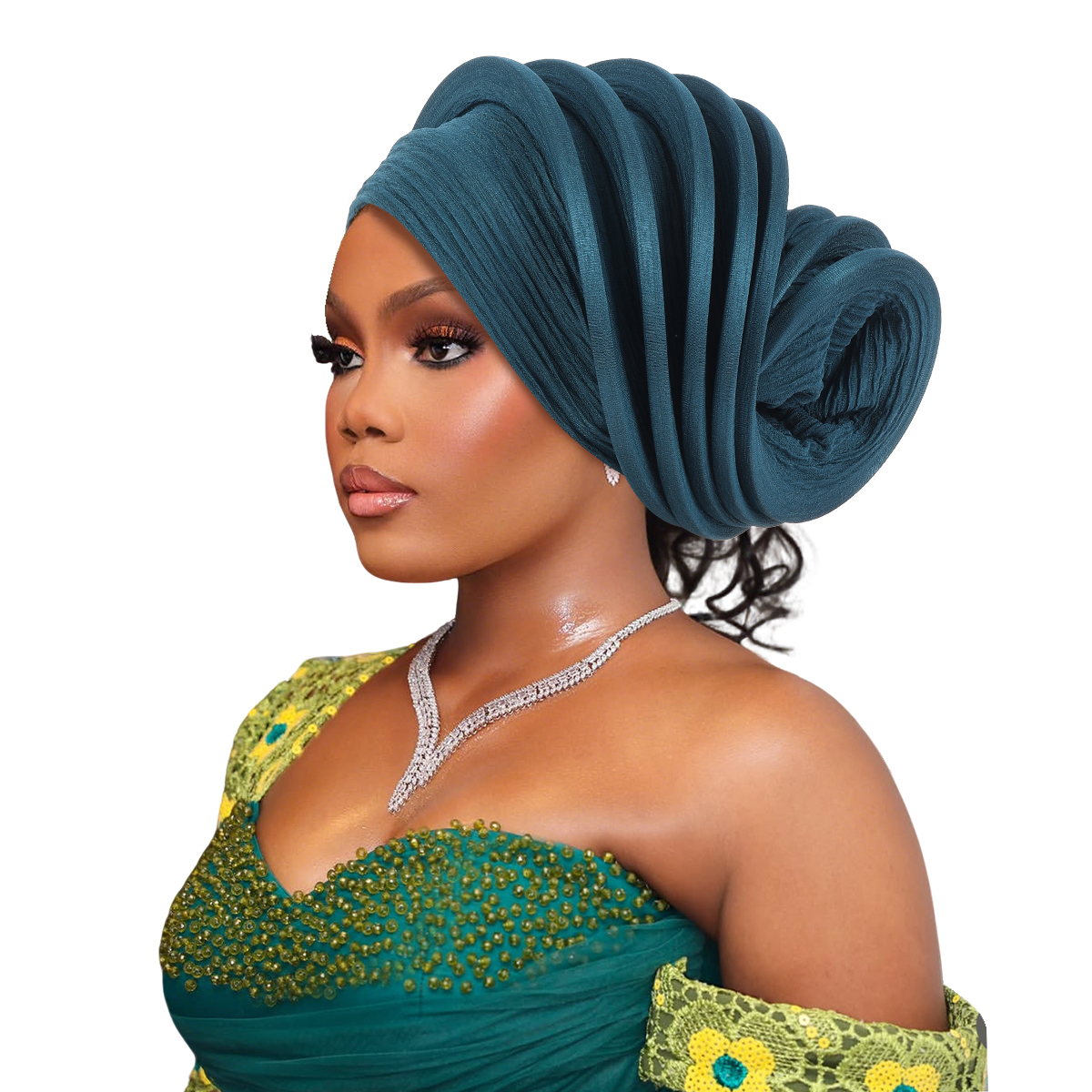 Nouveau design, prêt à porter : Turban africain, foulard pour femme, coiffe nigériane pour mariage, Auto Gele, coiffe de fête, chapeau